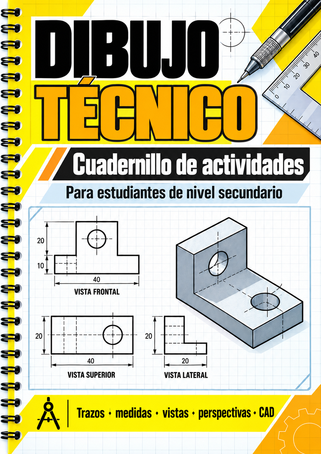 Cuadernillo de Dibujo Técnico para Secundaria | 40 páginas de actividades